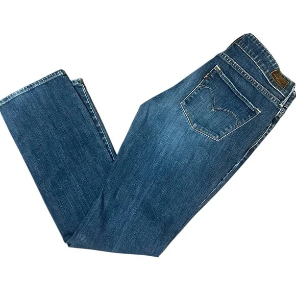 LEVI’s Low Rise Straight Leg Denim Jeans Women Sz 28 - Picture 2 of 5